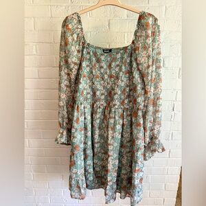 Boho Flowered Dress Size XL